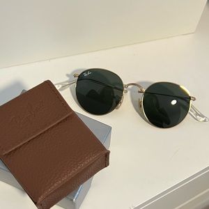 Ray Ban Round Metal Folding Sunglasses